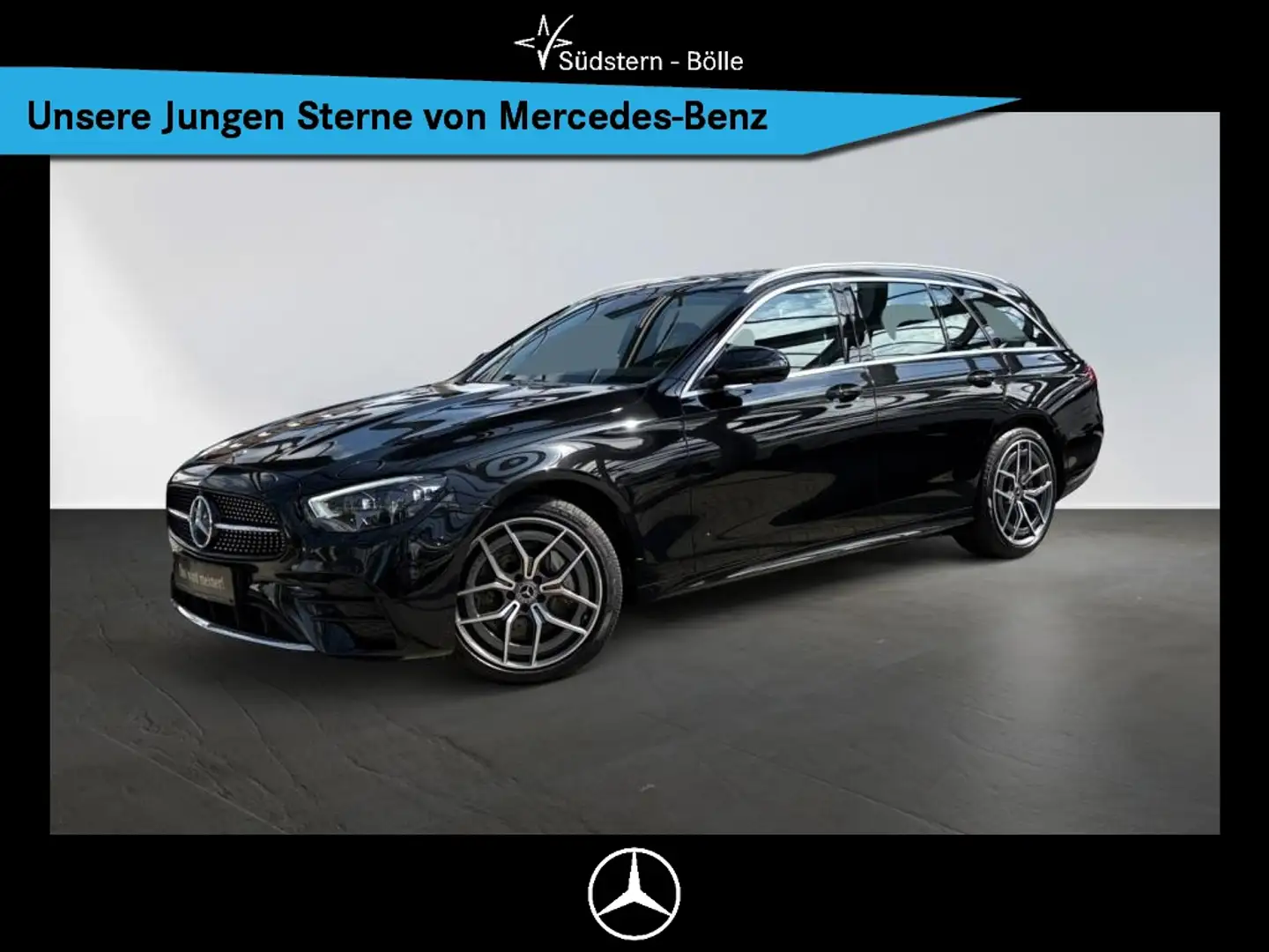Mercedes-Benz E 400 d 4M T AMG+360°KAM+SCHIEBEDACH+MULTIBEAM Noir - 1