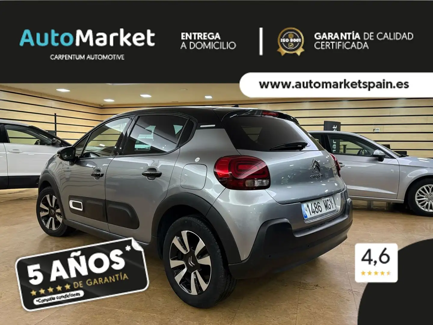Citroen C3 1.2 PureTech Live 82 Plateado - 2