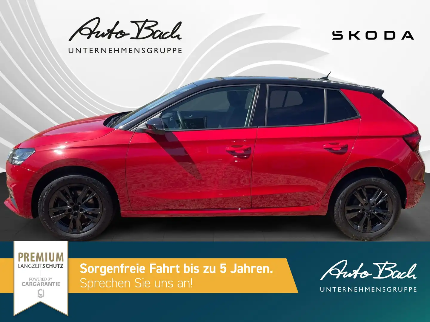 Skoda Fabia Ambition 1.0 TSI 81 kW Piros - 2