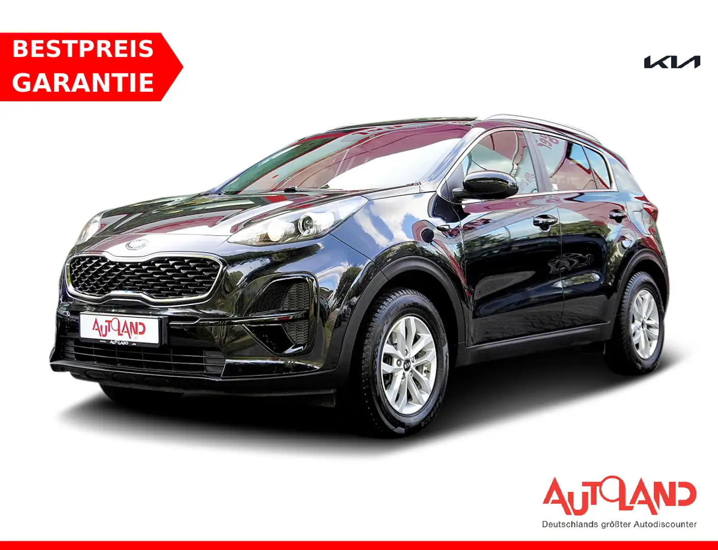 Kia Sportage 1.6 Edition 7 2WD Tempomat Klima PDC Noir - 1