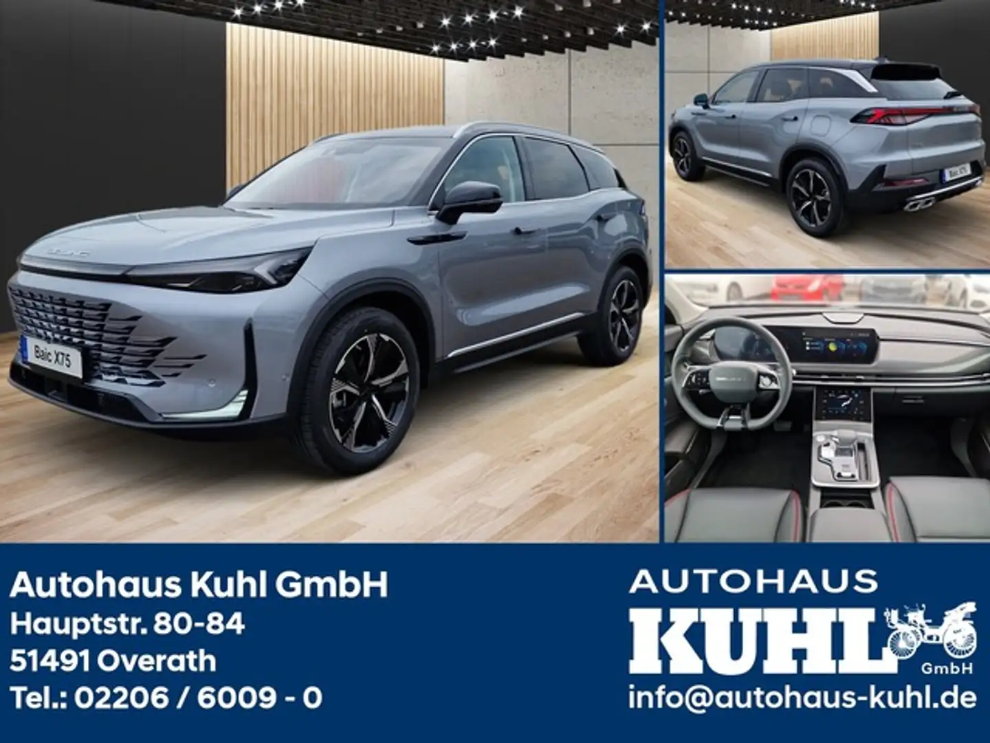 BAIC Beijing X75 DCT+ 3Jahre Garantie Leder+Klima+LED Grijs - 1