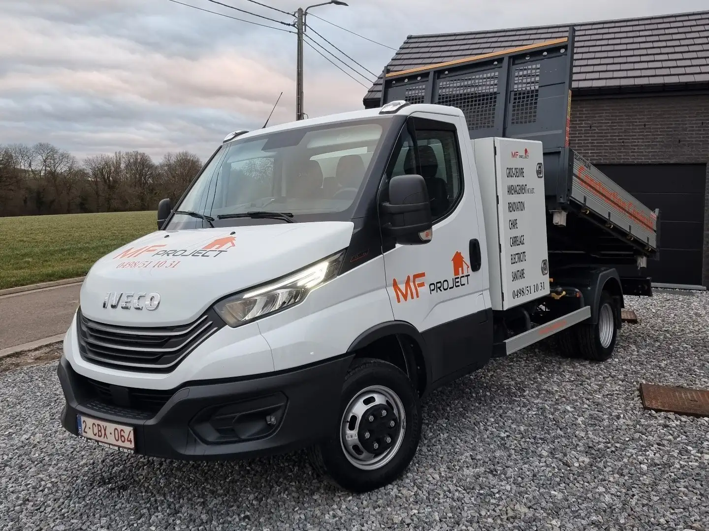 Iveco Daily 35C18 Tri-benne Alb - 1