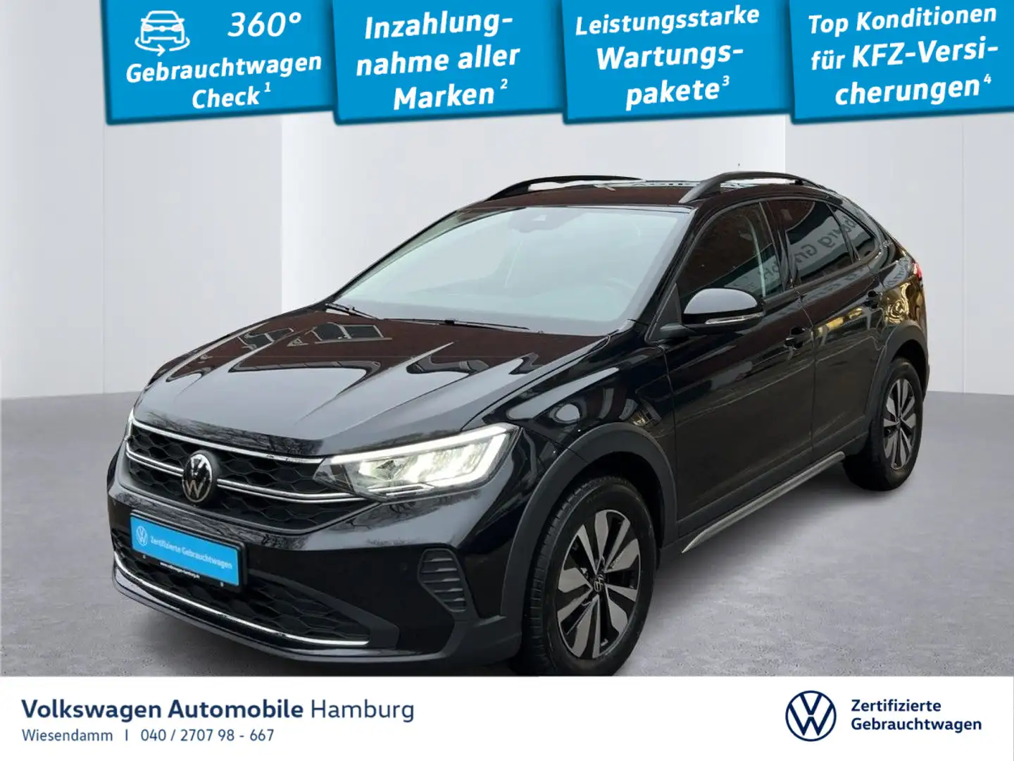 Volkswagen Taigo 1.0 TSI Goal Klima Sitzhzg LED Schwarz - 1
