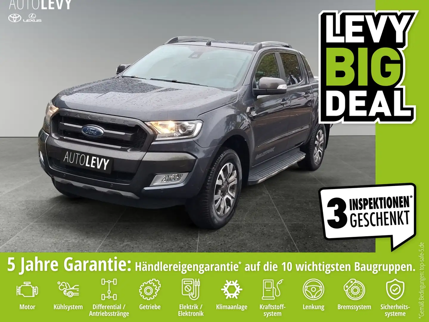 Ford Ranger 3.2 TDCi Doppelkabine Wildtrak *AHK*NAVI* Grau - 1
