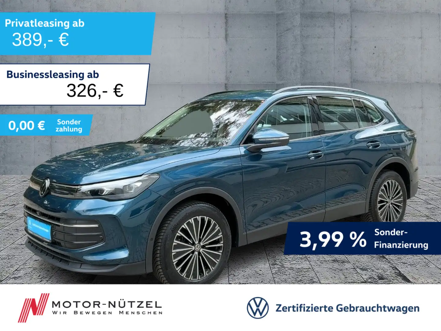 Volkswagen Tiguan 2.0 TDI DSG LIFE 5JG+HD-MATRIX+NAVI+AHK Blau - 1