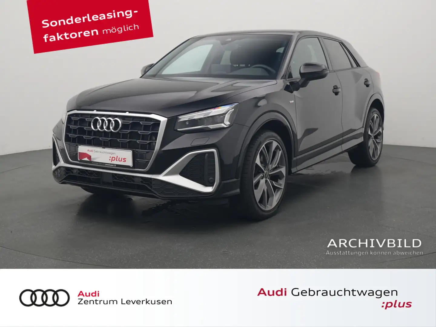 Audi Q2 1.0 30 TFSI S line MATRIX VIRT AHK NAVI SH Schwarz - 1