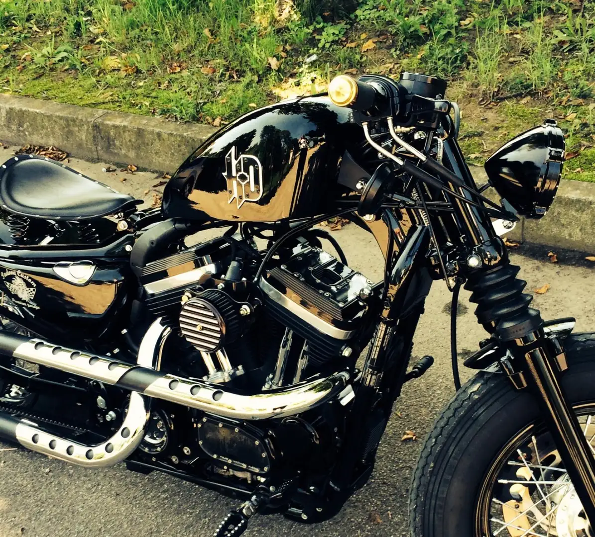 Harley-Davidson 1200 Custom bobber Nero - 2