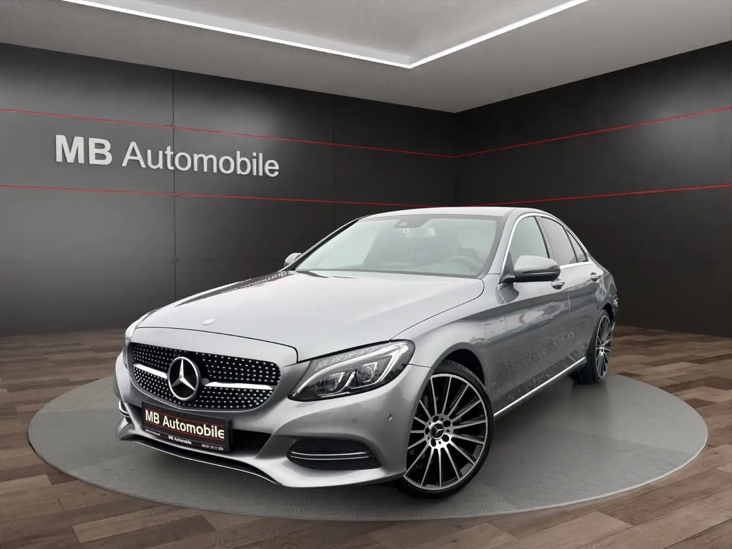 Mercedes-Benz C 180 C Limousine AMG Burmester/Navi/LED/T-Leder Argent - 1