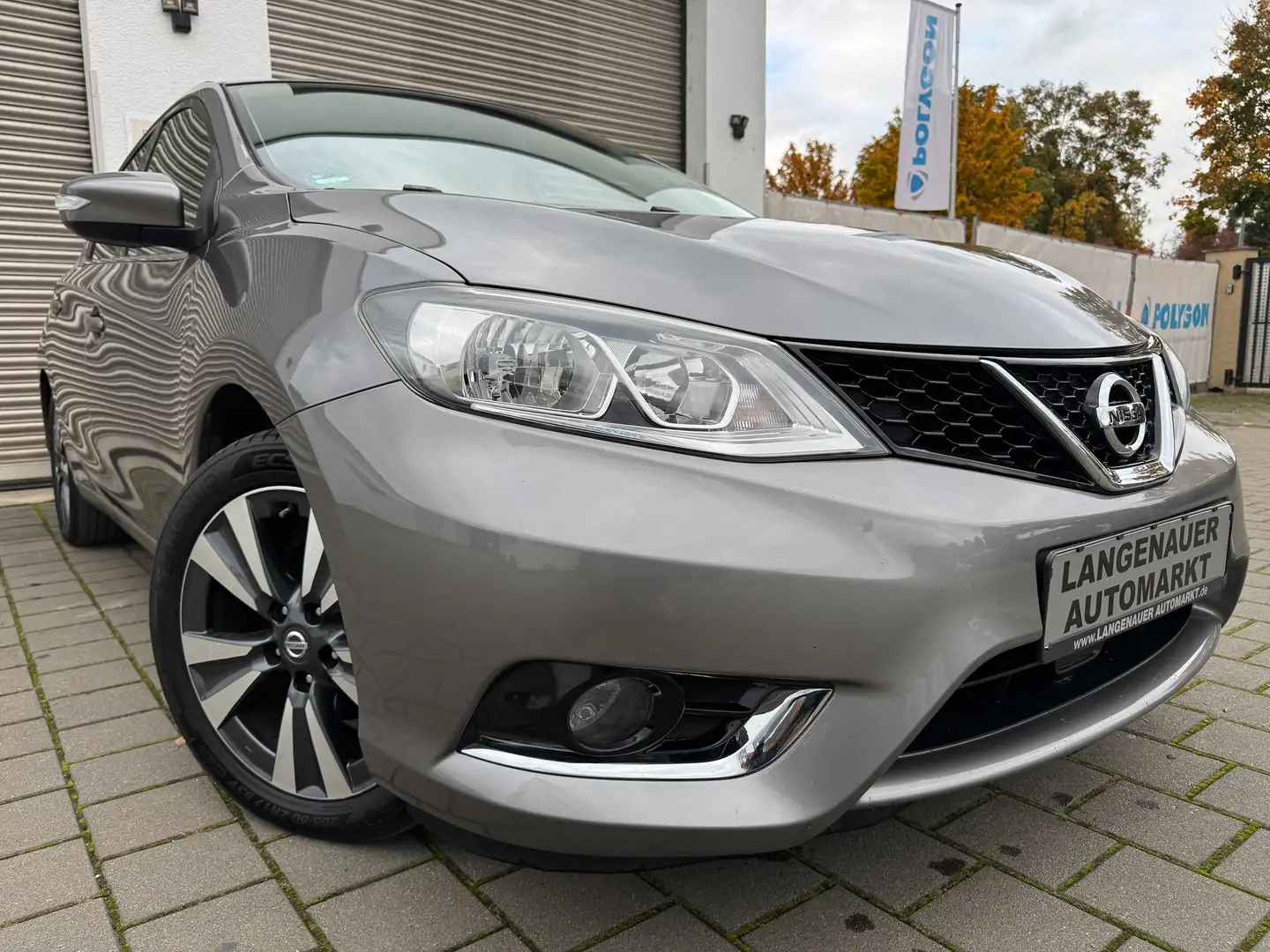 Nissan Pulsar N-Connecta-Aus 1.Hand"Keyl-go"R-kam"Navi"Tempom Grau - 1