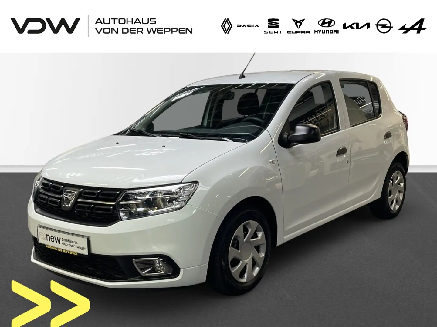 Dacia Sandero II Essential 1.0 SCe 75 Klima Fenster el. Weiß - 1