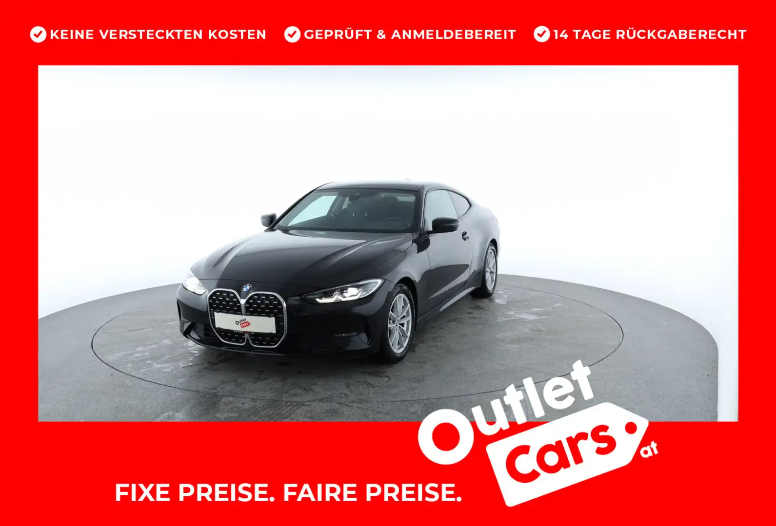 BMW 420 BMW 420d Coupe Aut. Schwarz - 1