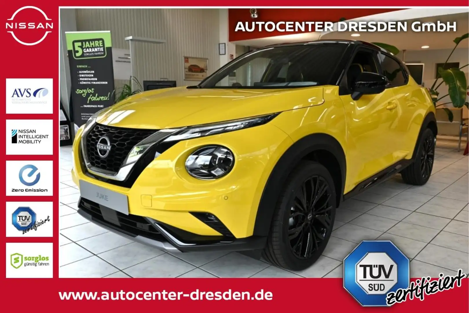 Nissan Juke N-SPORT 1.6 HYBRID AUTOMATIK #SOFORT VERFÜGBAR Gelb - 1