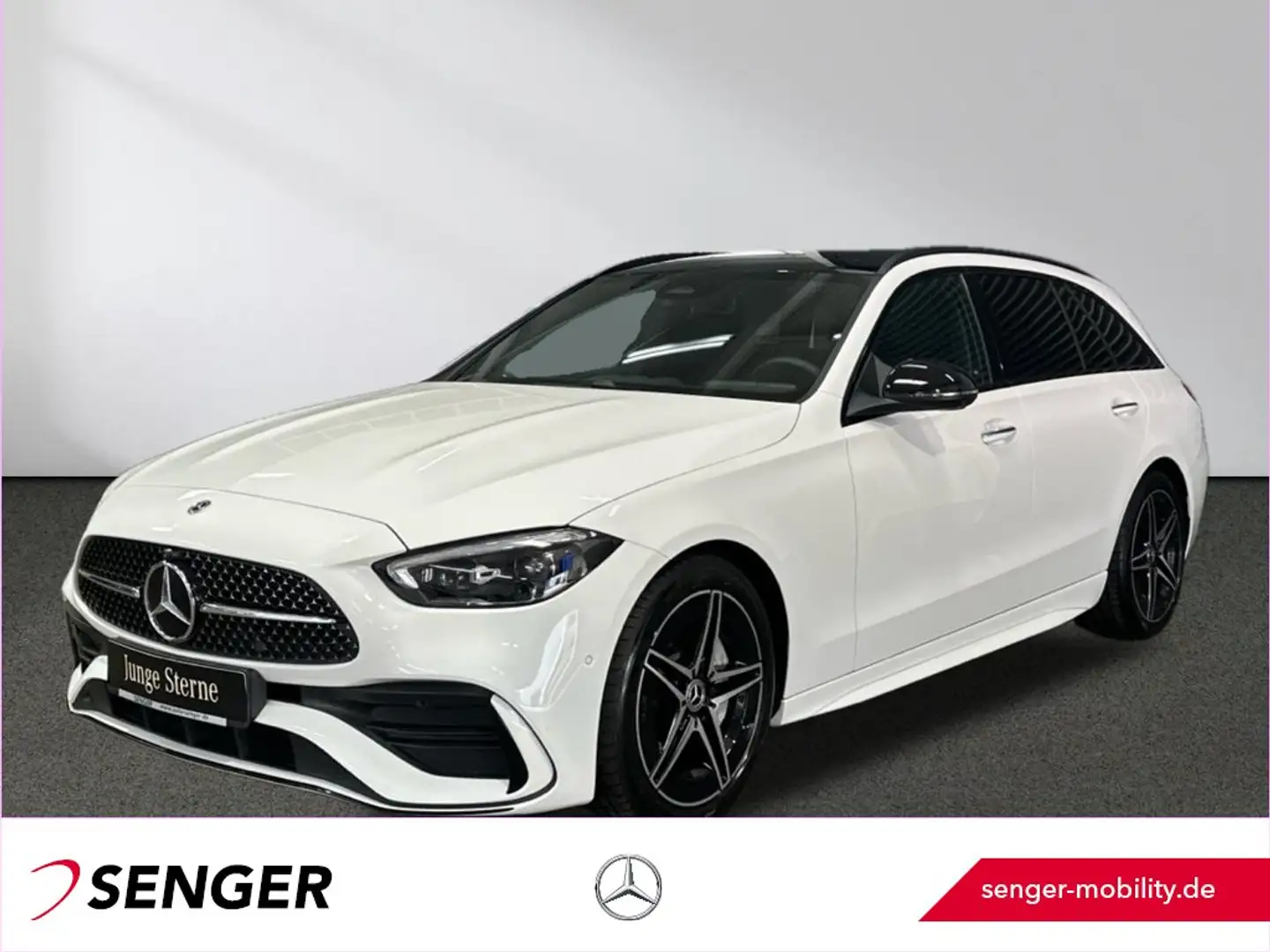 Mercedes-Benz C 200 T d AMG Line Night Panorama AHK Digital-L. Alb - 1