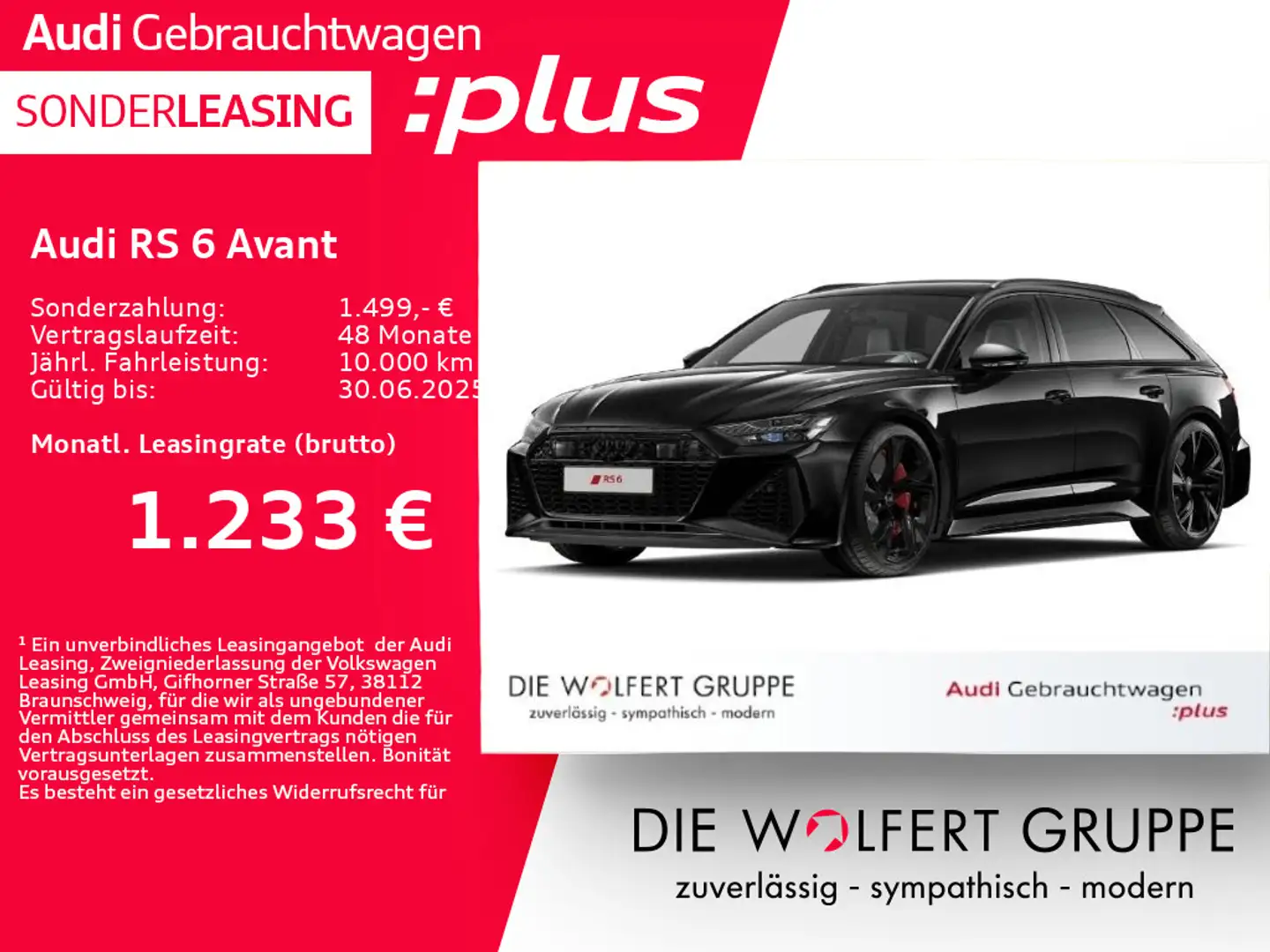 Audi RS6 305KM/H*PANO*B&O-ADVANCED*360°*STHZ Noir - 1