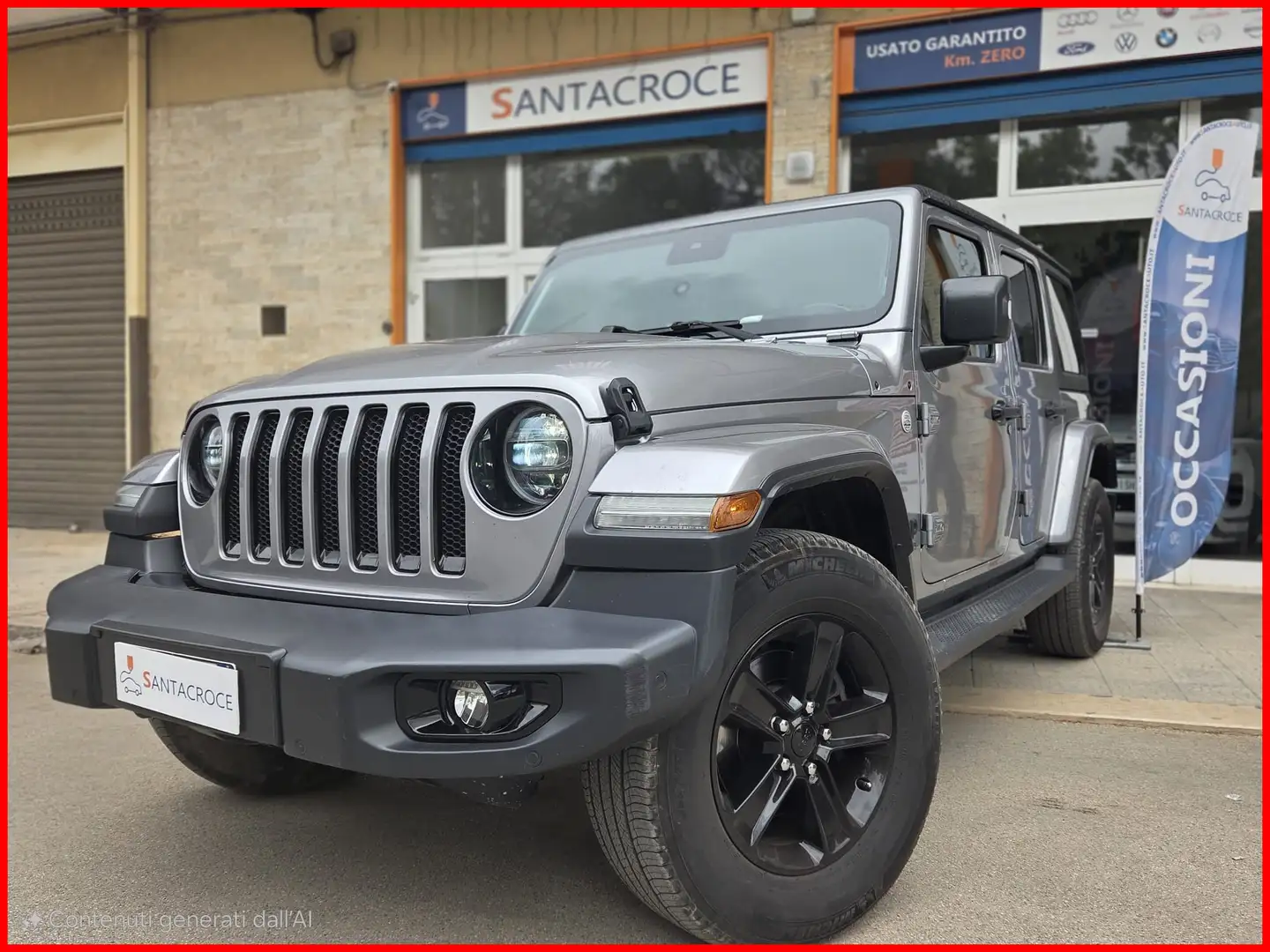 Jeep Wrangler Jeep Wrangler Wrangler Unlimited 2.2 mjt II Sahara Gris - 1