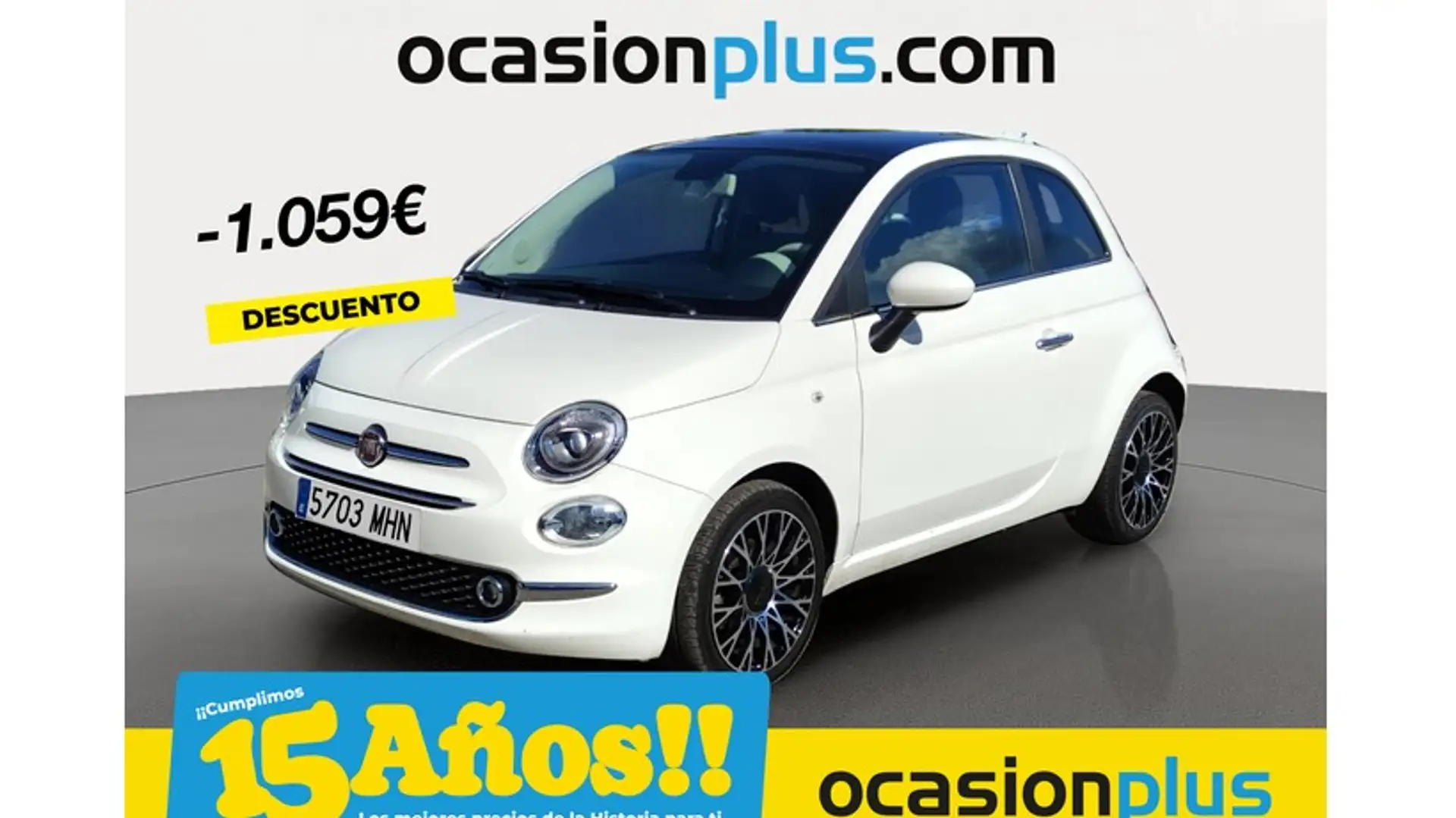 Fiat 500 1.0 Hybrid Dolcevita 52kW Blanco - 1