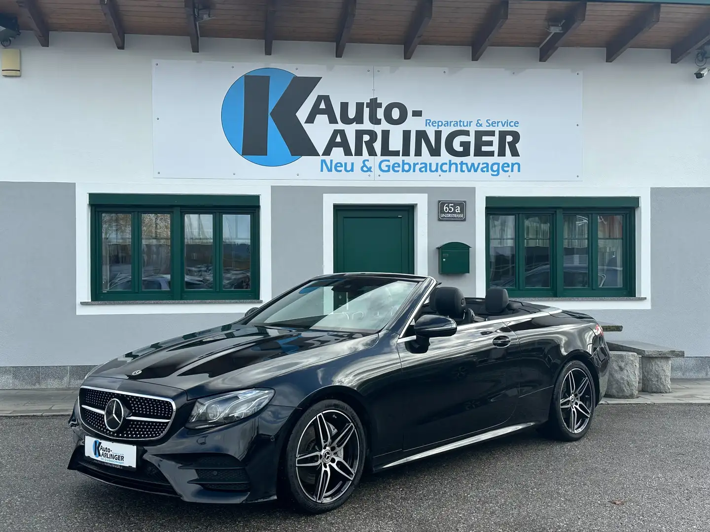 Mercedes-Benz E 220 Cabrio Aut. ***AMG LINE*** Schwarz - 2