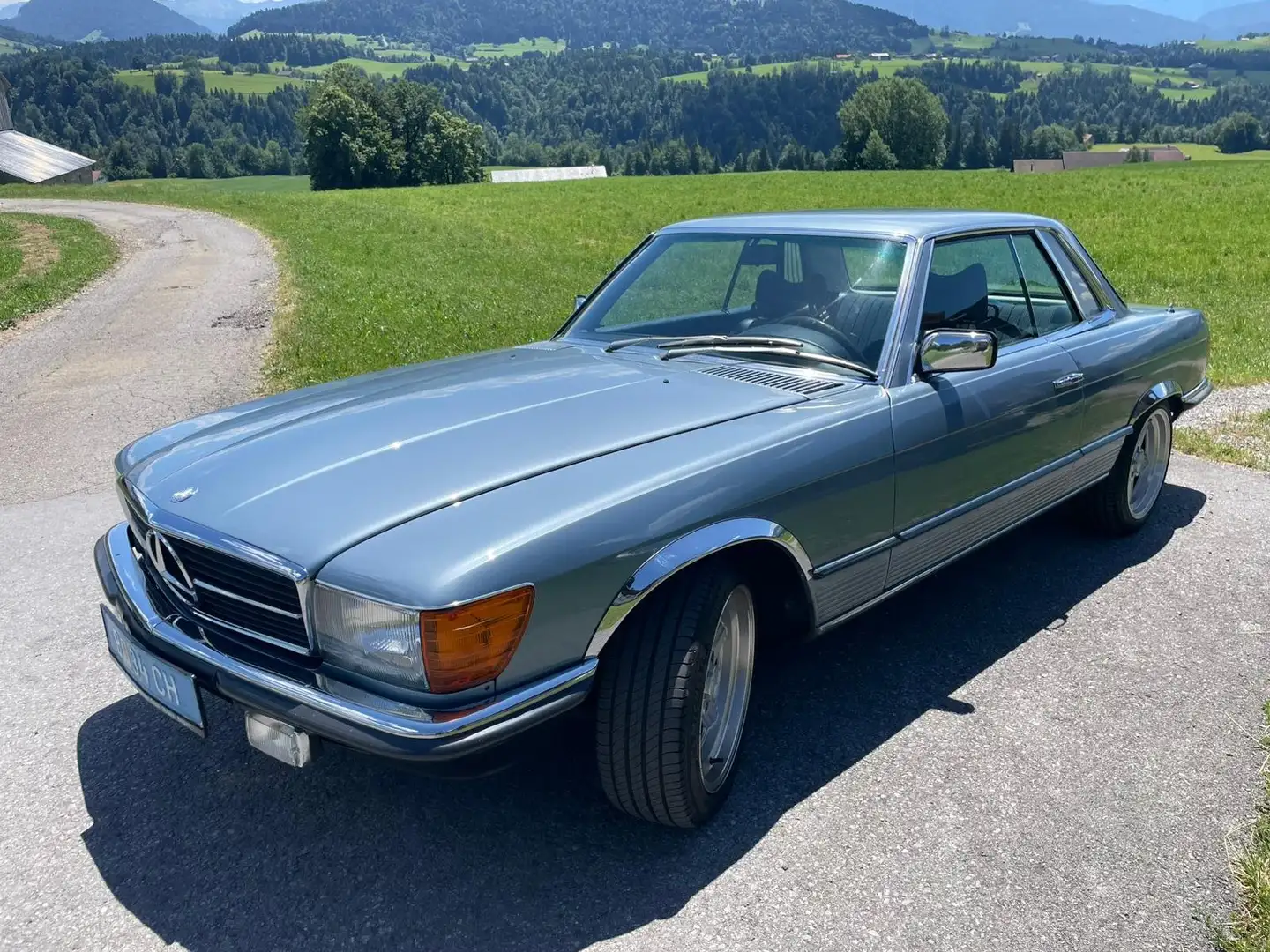 Mercedes-Benz SLC 280 280 SL Coupe 2,8lt. 6 Zylinder 185 PS SCHALTER Blau - 1