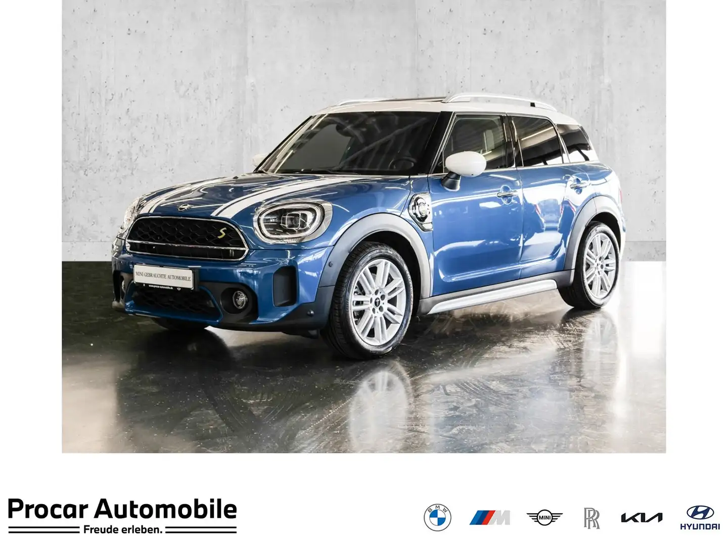 MINI Cooper SE Countryman Cooper SE ALL4 Classic Trim Aut Nav HuD LED Pano K Blau - 1