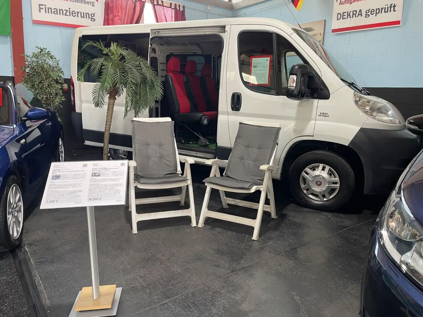Fiat Ducato *AUTOMATIK*8 SITZER*GARANTIE*AHK*SHZ*TÜV Blanco - 1