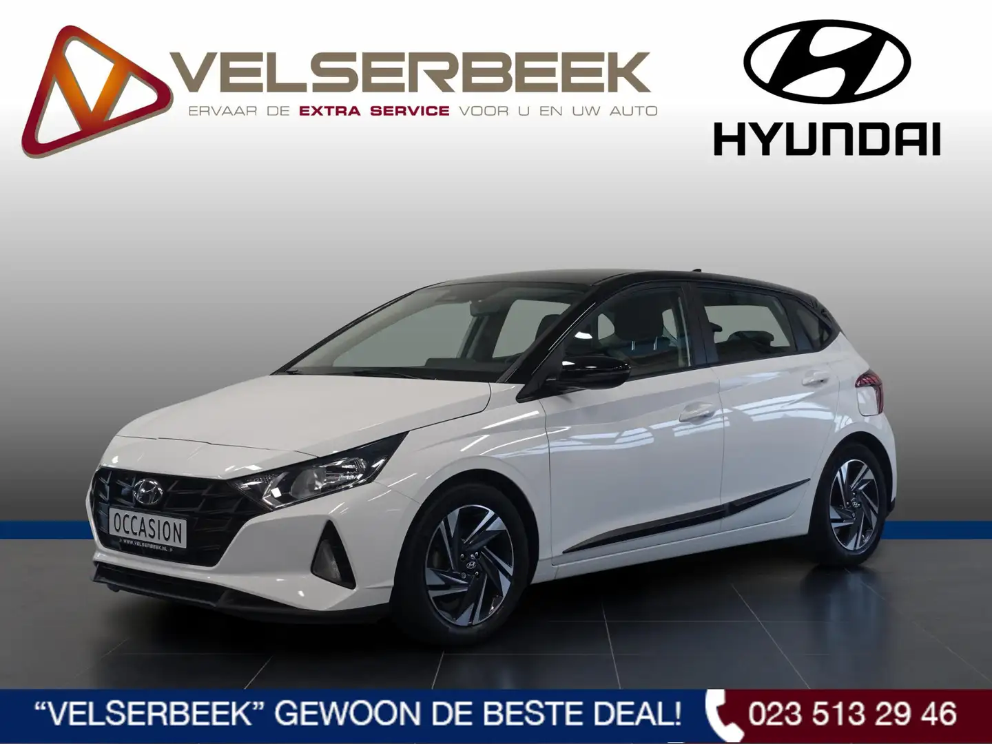 Hyundai i20 1.2 MPI Comfort * LMV/Cruise/Carplay/Camera* Blanc - 1