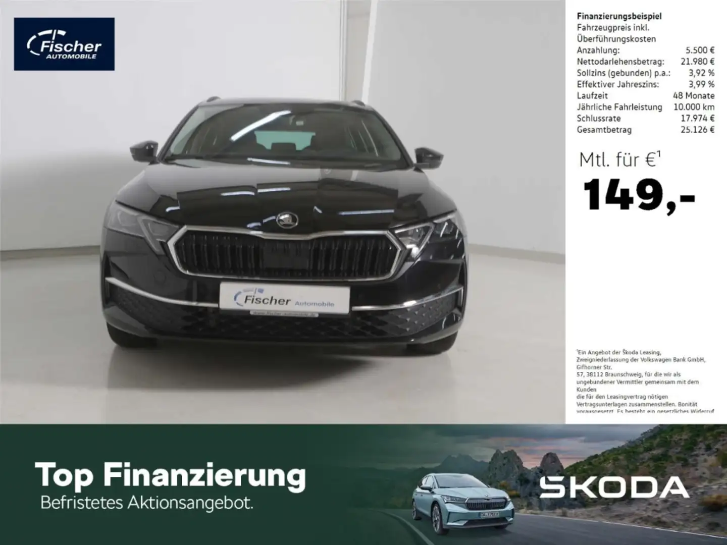 Skoda Octavia Combi 1.5 TSI Selection 6-Gg. Matrix/NAV Schwarz - 1