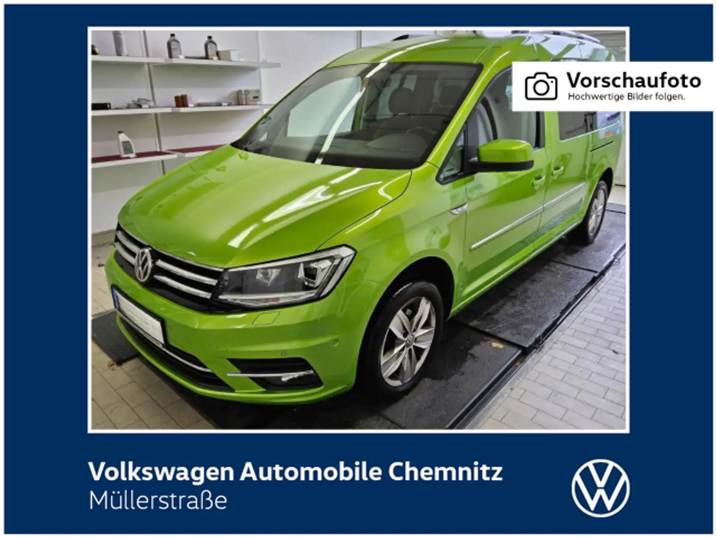 Volkswagen Caddy 2.0 TDI Highline Bi-Xenon ParkPilot Grün - 1