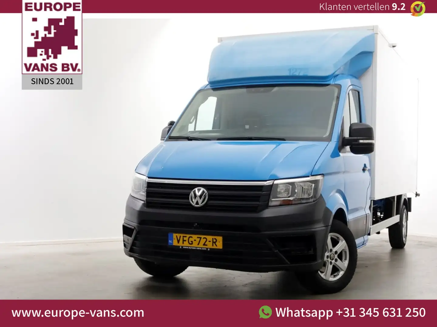 Volkswagen Crafter 35 2.0 TDI E6 Bakwagen met achterdeuren 2 Persoons Blauw - 1