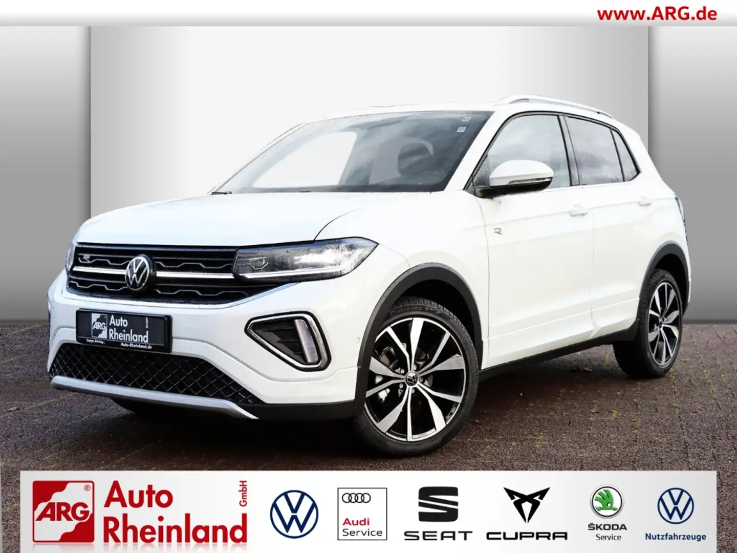 Volkswagen T-Cross R-Line 1.5 TSI OPF DSG AHK/IQ.LIGHT/NAVI/RÜCKFAHRK Weiß - 1