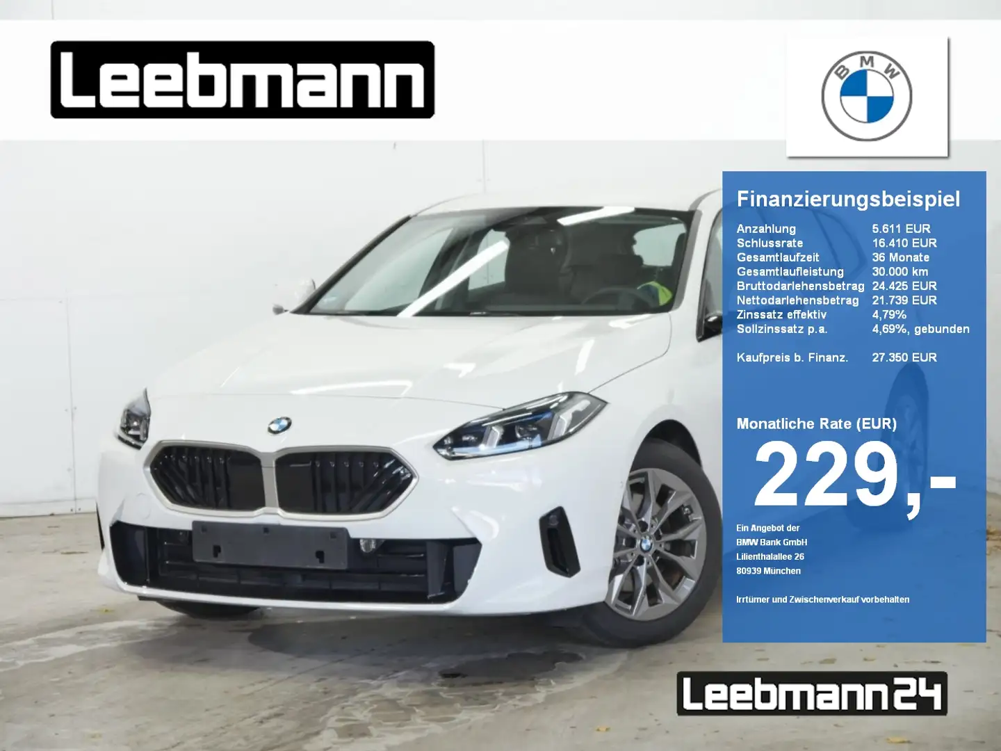 BMW 120 PremiumPaket/DrivAssi GARANTIE bis 12/2029 Blanco - 1