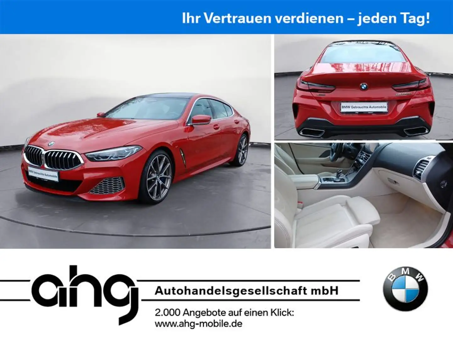 BMW M850 i xDrive Gran Coupe Steptronic Laserlicht Pa Rojo - 1