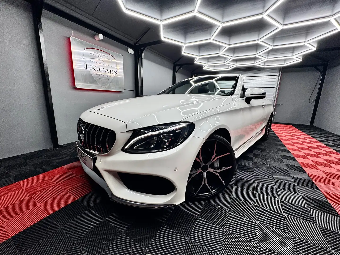 Mercedes-Benz C 180 🔺MERCEDES C180* PACK AMG*BLANC NACRÉ * Blanc - 2
