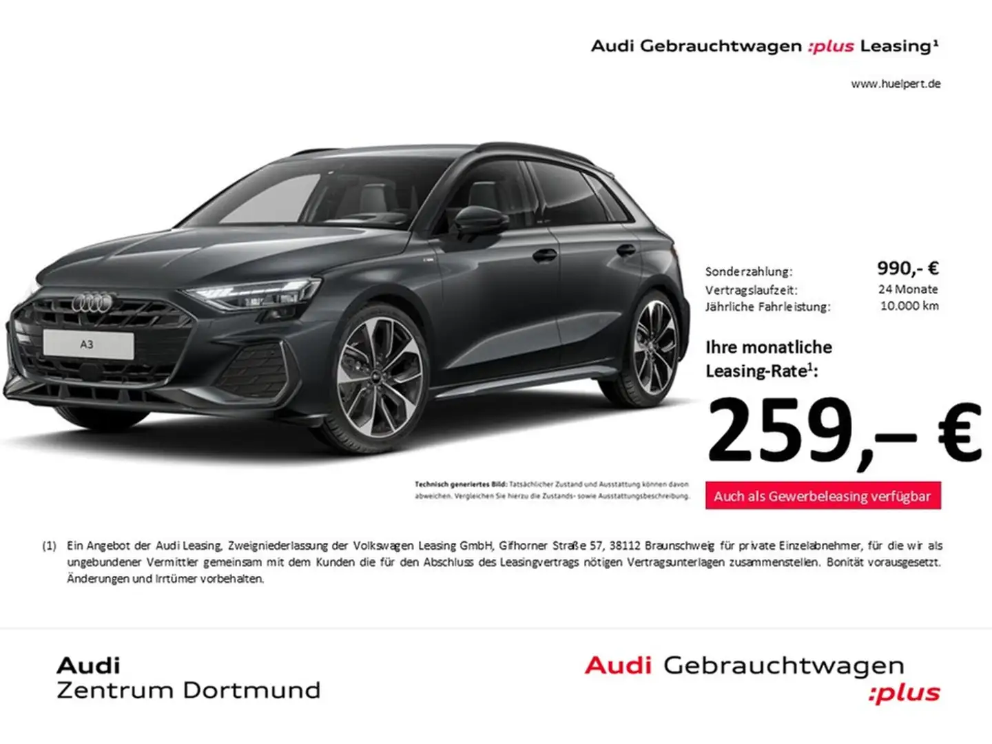 Audi A3 Sportback 35 S LINE FACELIFT AHK CAM ACC LM19 E... Gris - 1