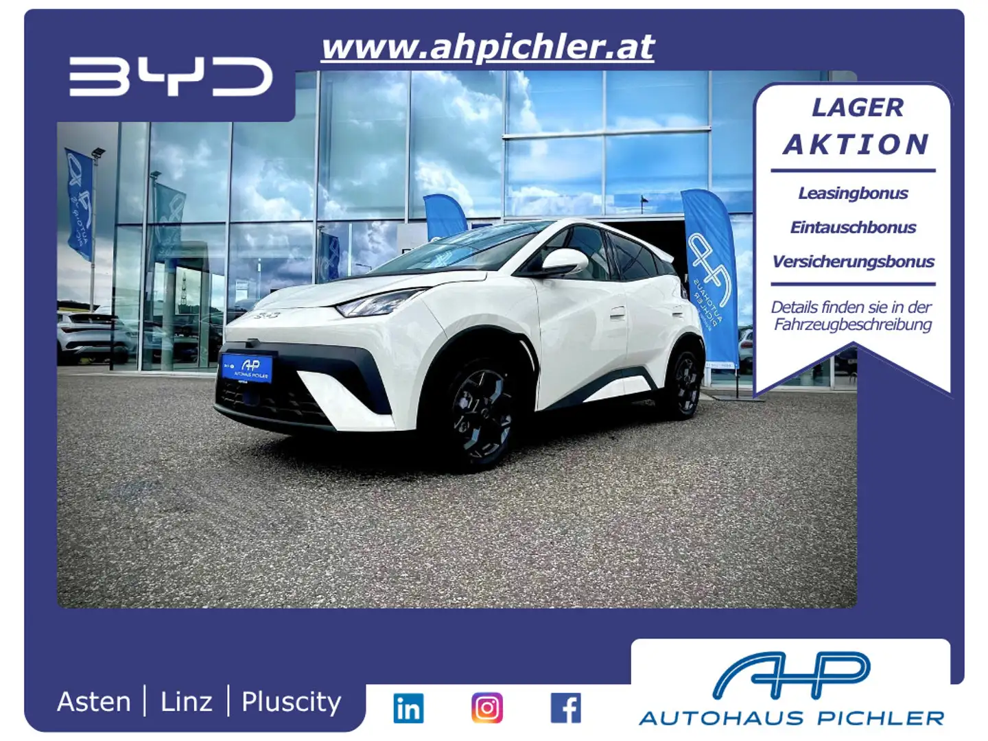 BYD Dolphin Surf Comfort 43kWh 156PS LEASING AKTION Weiß - 1