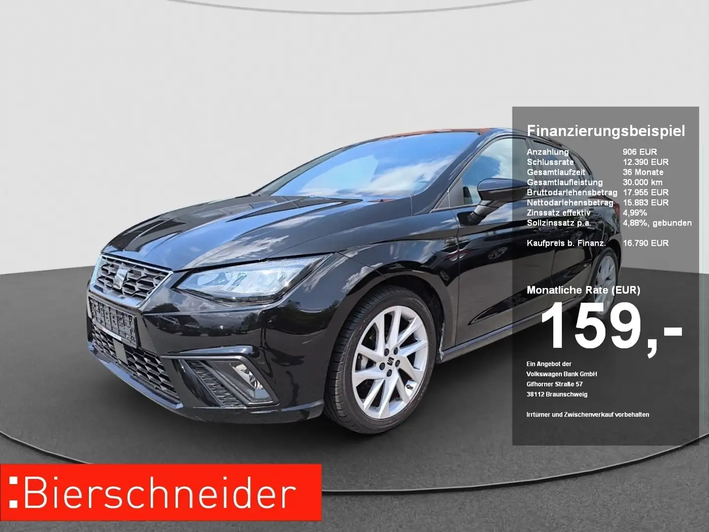SEAT Ibiza 1.0 TSI FR ACC PDC LED SPORTSITZE DAB ACC+LED+PDC+ Noir - 1