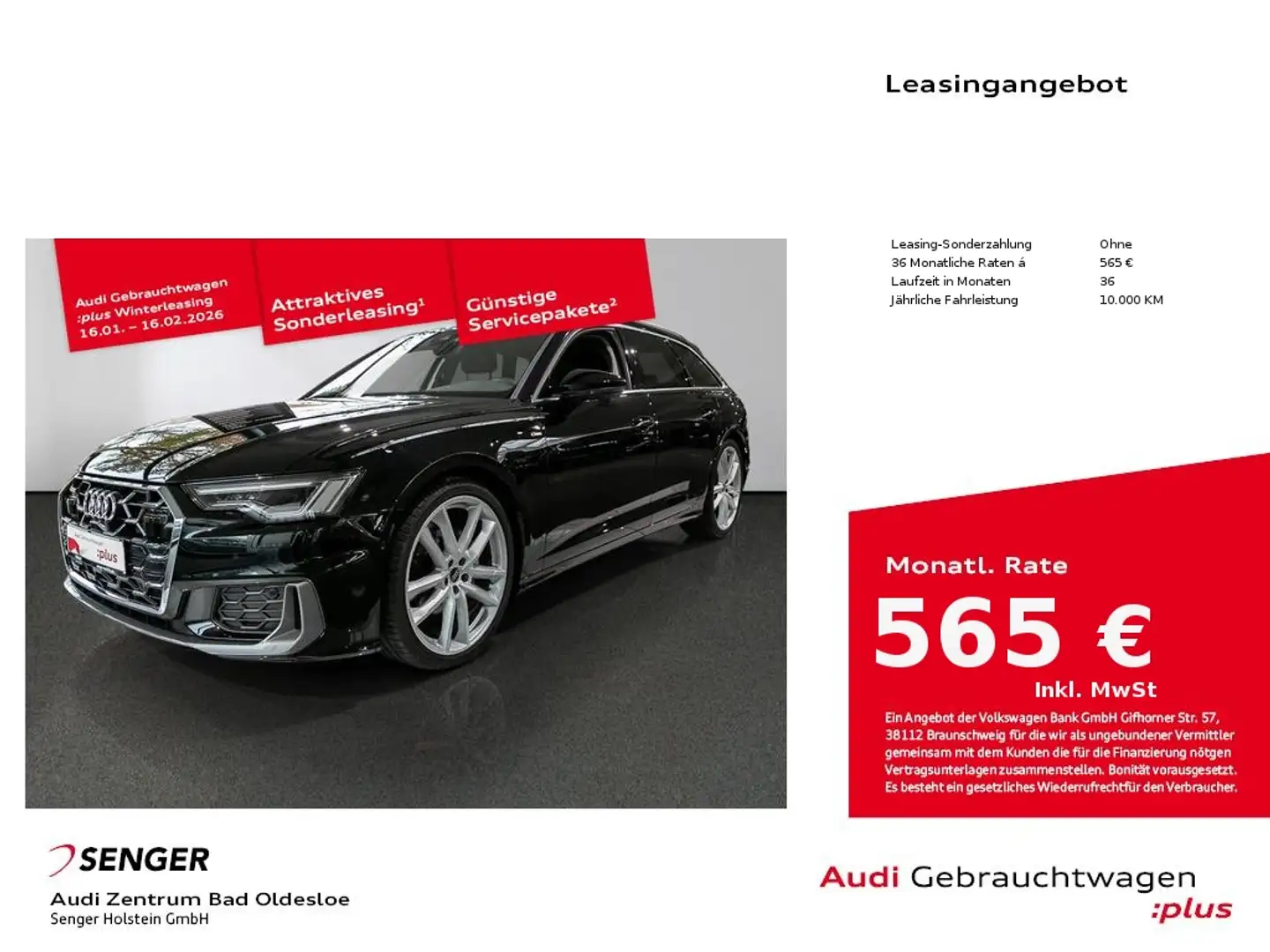 Audi A6 Avant 35 TDI S line Nav Matrix AHK Standhzg Schwarz - 1