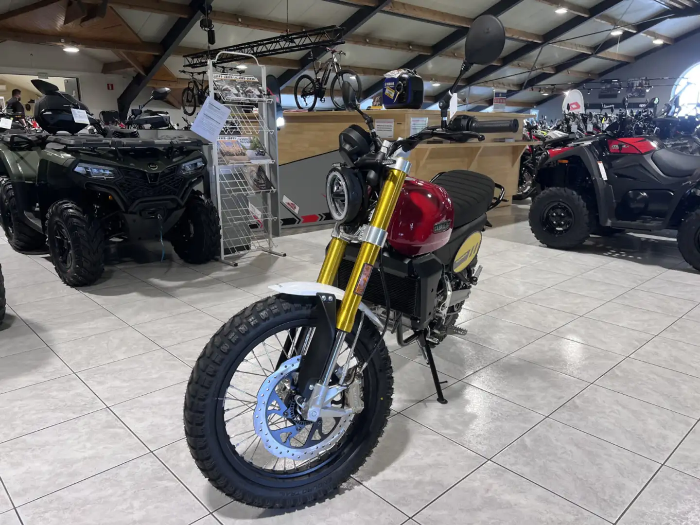 Fantic Caballero 125 Scrambler Rouge - 2