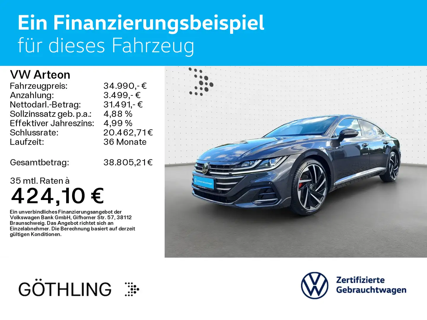 Volkswagen Arteon 2.0 TSI R-Line DSG*Pano*MATRIX*Digital*Na Gris - 2