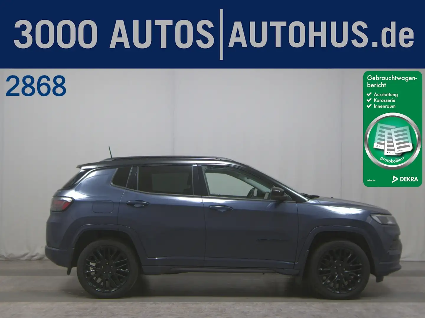 Jeep Compass 1.3 Plug-In Hybrid Leder Navi LED AHK Blau - 1