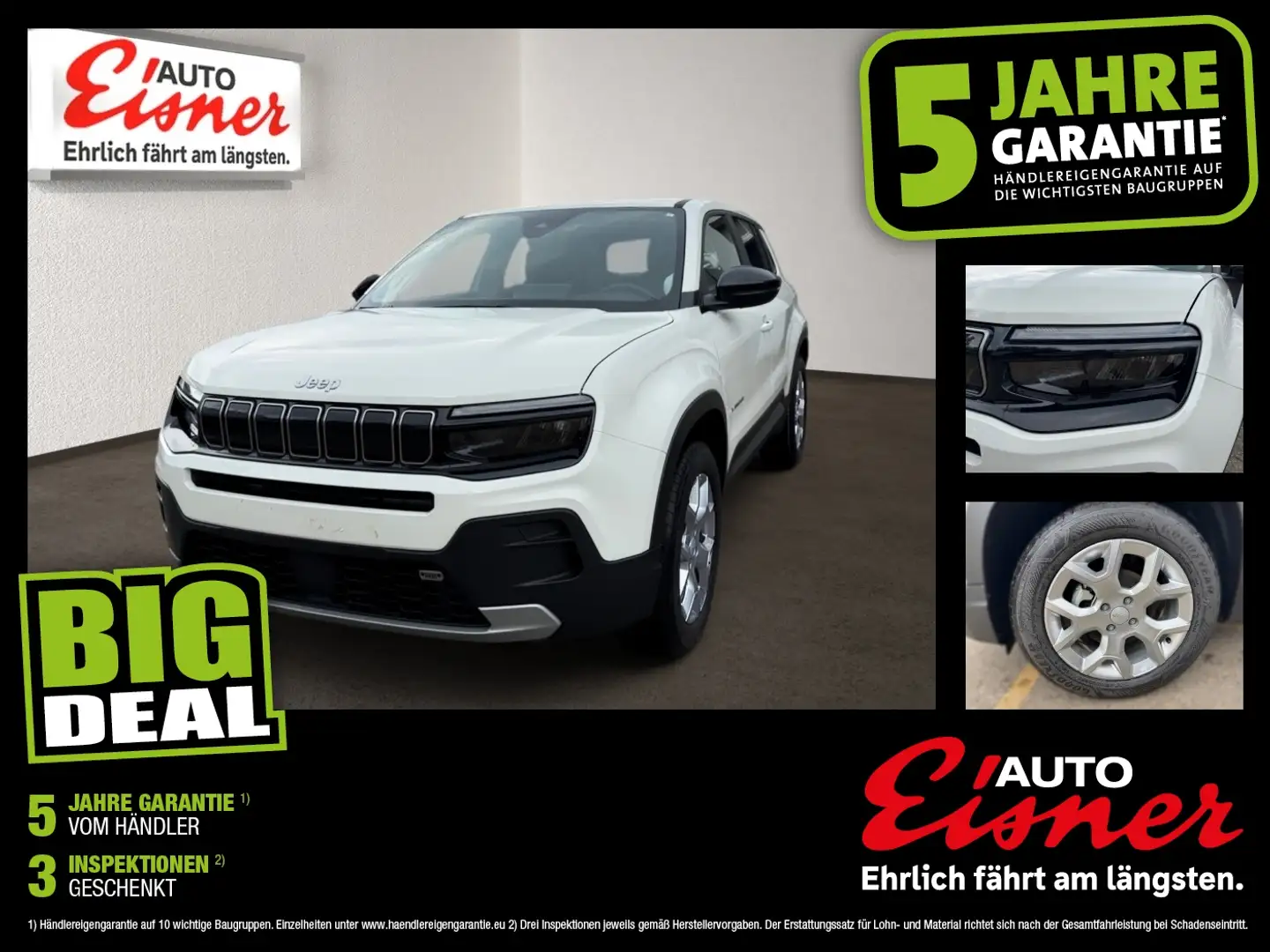 Jeep Avenger 1.2 GSE T3 ALTITUDE Kompakter SUV! Weiß - 1