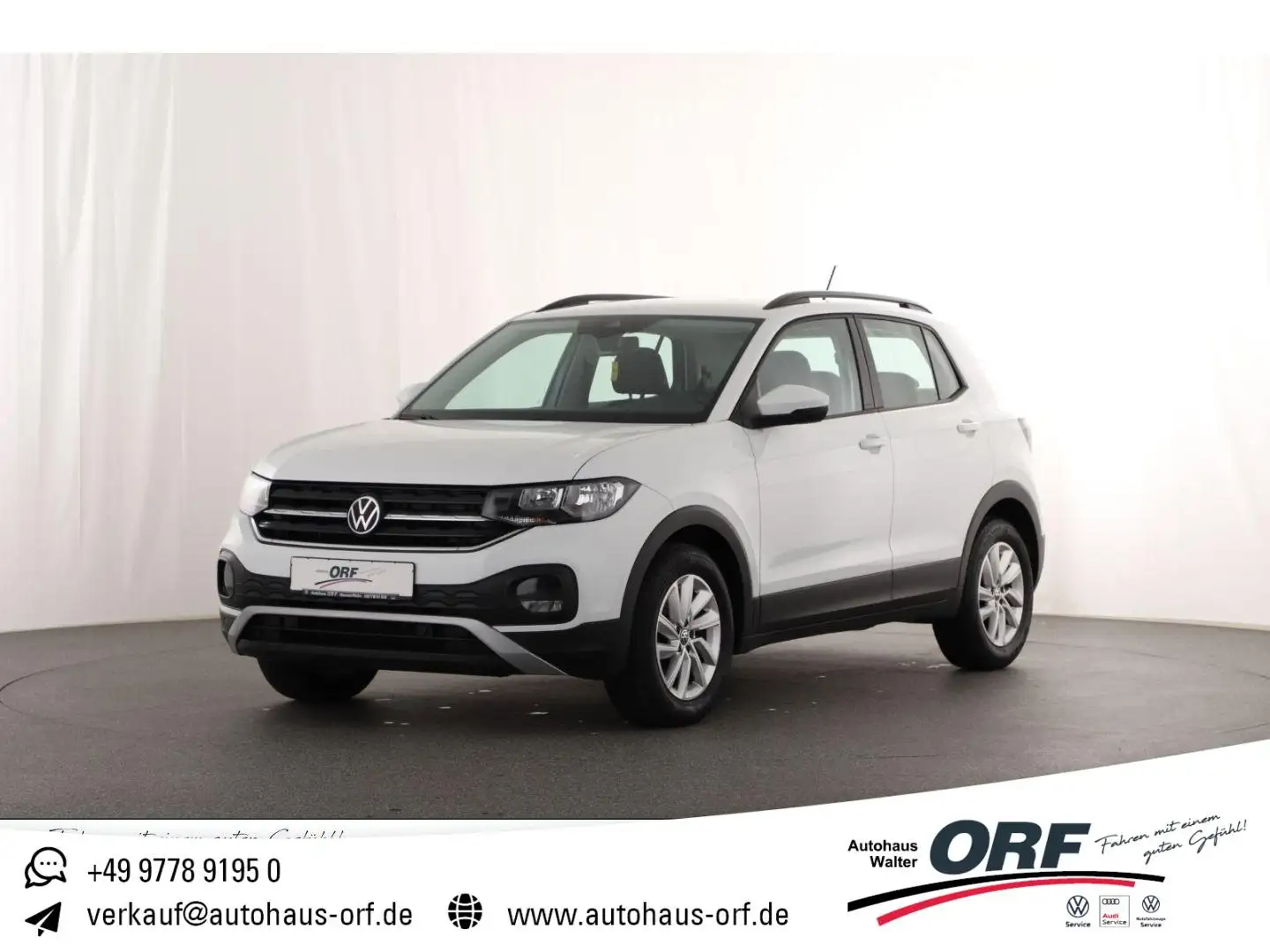 Volkswagen T-Cross 1.0 TSI Life KLIMA DAB+ PDC SITZHZG ALU 16" Weiß - 1