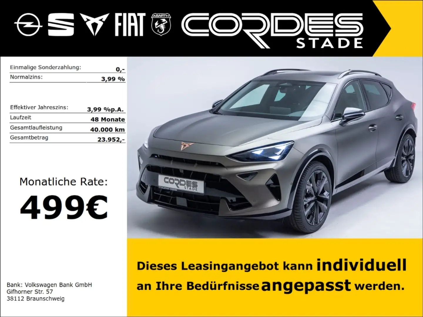 CUPRA Formentor VZ BLACK EDITION  4Drive Panno AHK ACC AKRAPOVIC S Goud - 1