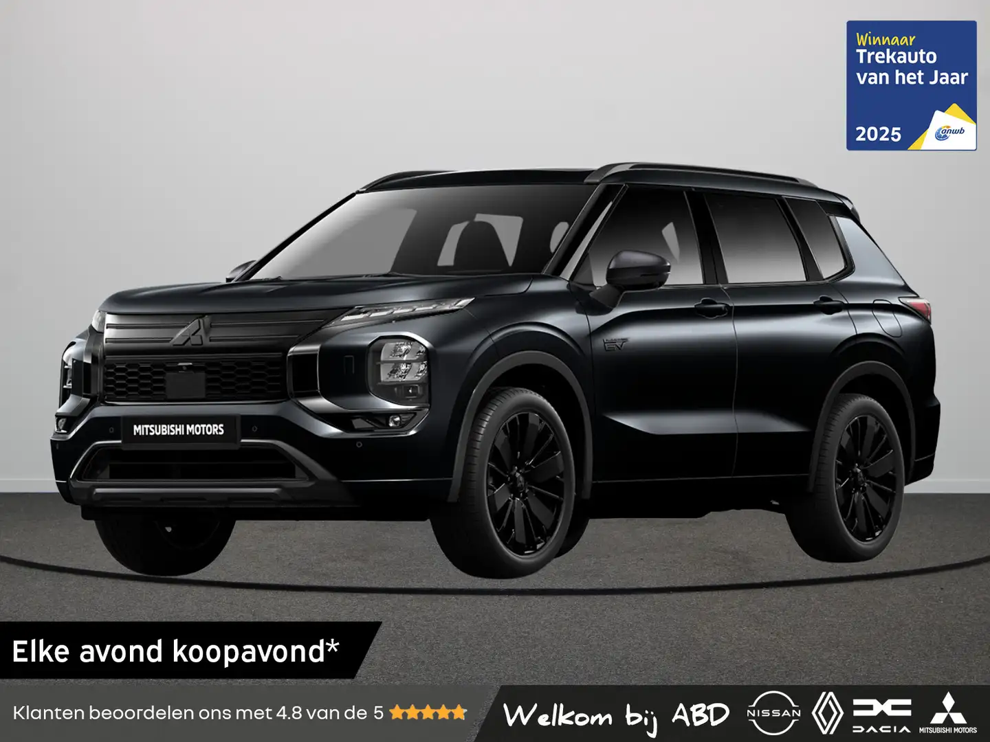 Mitsubishi Outlander Black Edition 2.4 Plug-in Hybride | Achteruitrijca Negro - 1