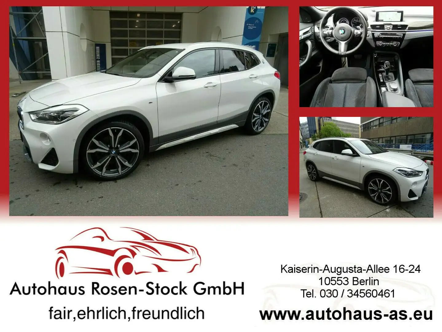 BMW X2 xDrive 20d M-Sport X SAG,ACC,NavPlus,Kamera Weiß - 1