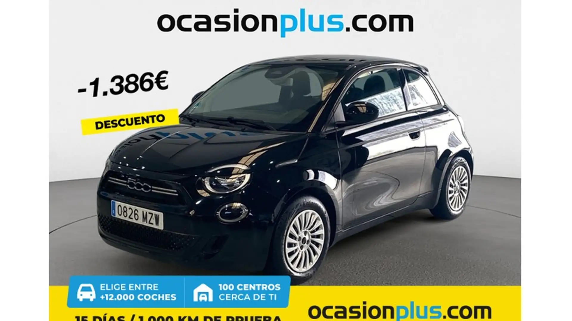 Fiat 500e 70Kw Action Negro - 1