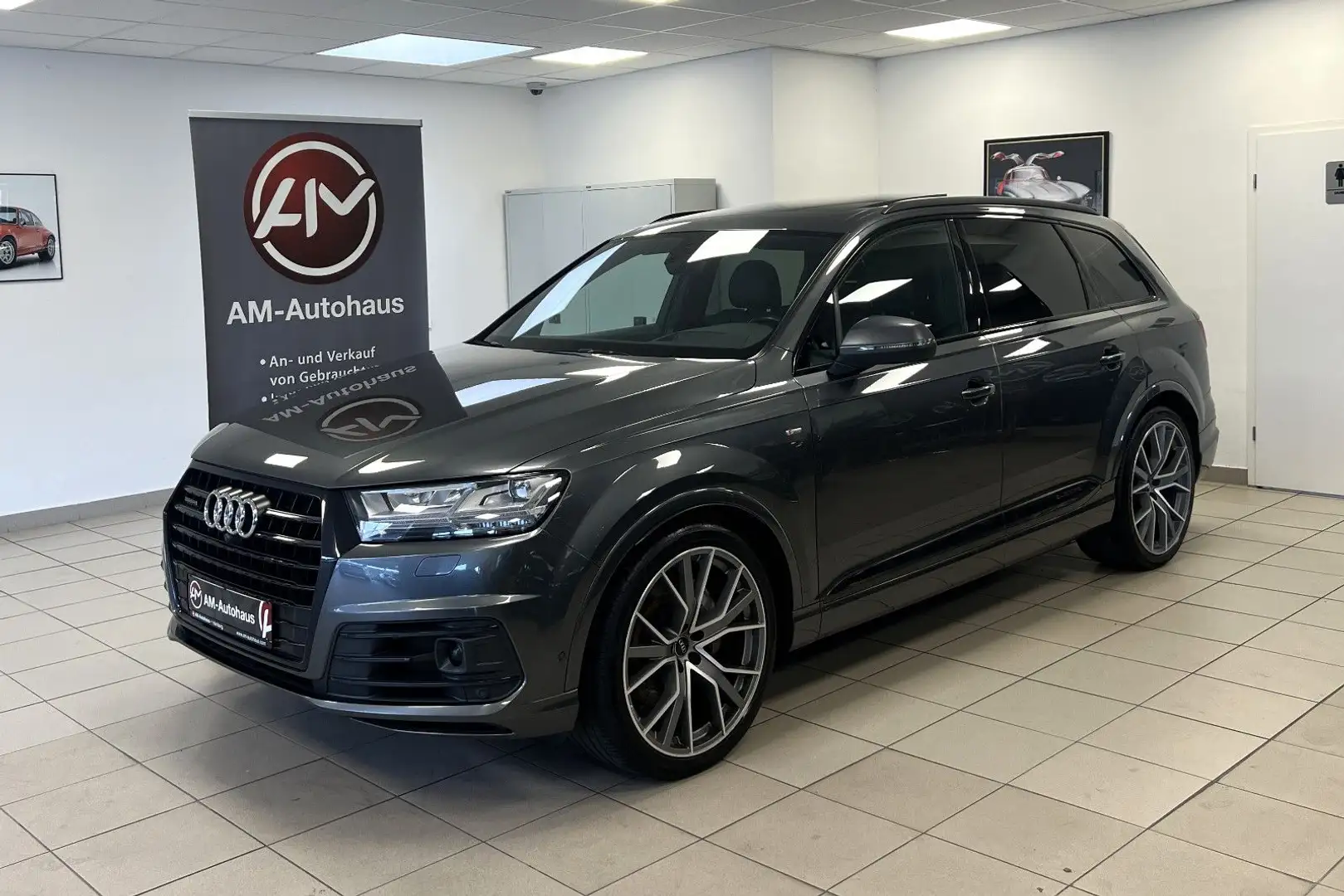 Audi Q7 50TDI Quattro *7Sitze*S-Line*PanSD*AHK*Memory Grijs - 1