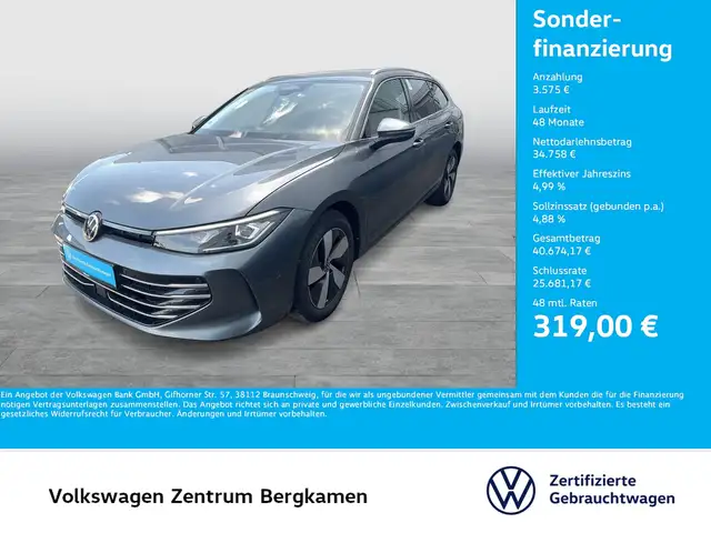 2025 Volkswagen Passat in Grey for sale