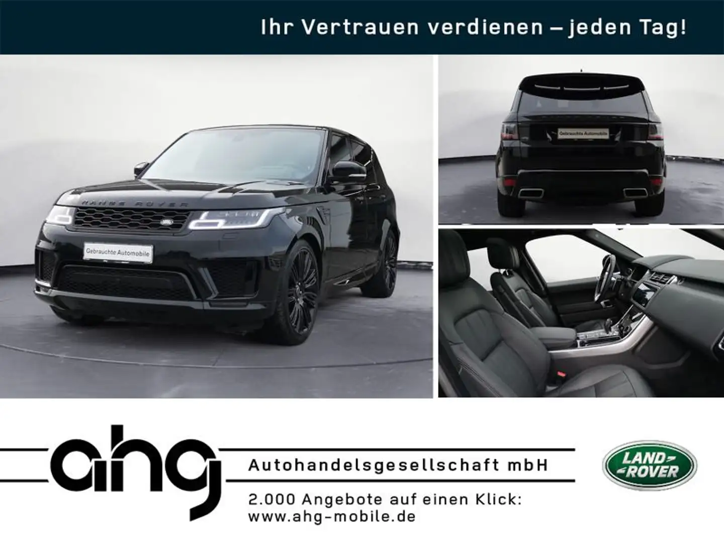 Land Rover Range Rover Sport D350 HSE Dynamic Stealth ACC P Negro - 1