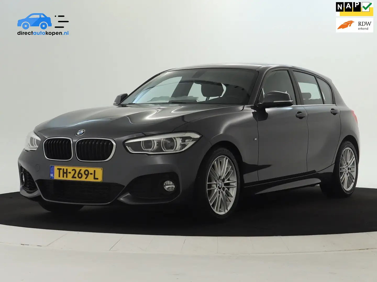 BMW 116 1-serie 116i High Executive M Sport | Navi | Leder Grijs - 1