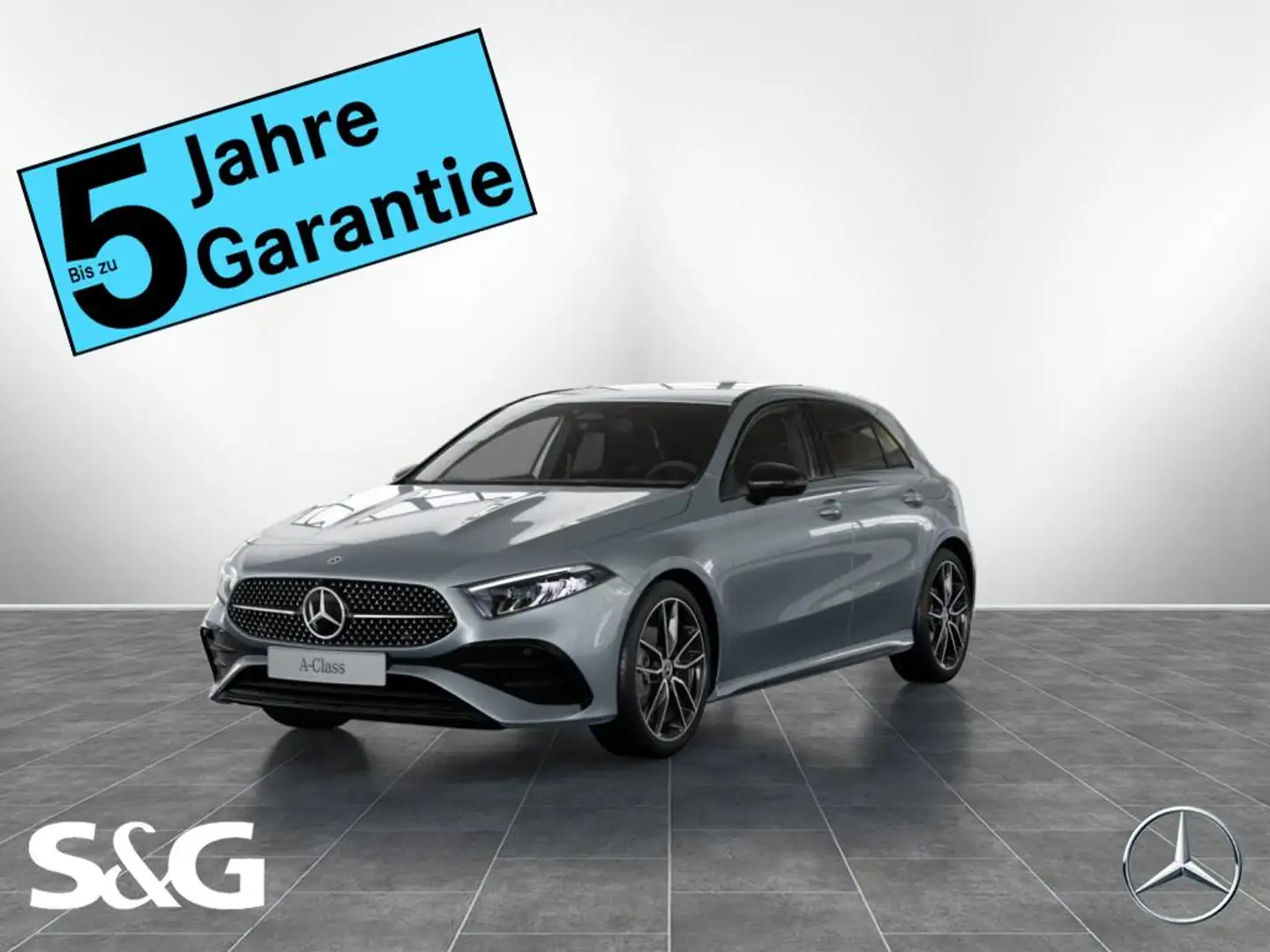 Mercedes-Benz A 200 d AMG MBUX+RüKam+LED+AHK+HuD+Totwink+Night Silber - 1